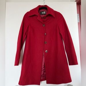 Moschino Vibrant Red Trench Coat